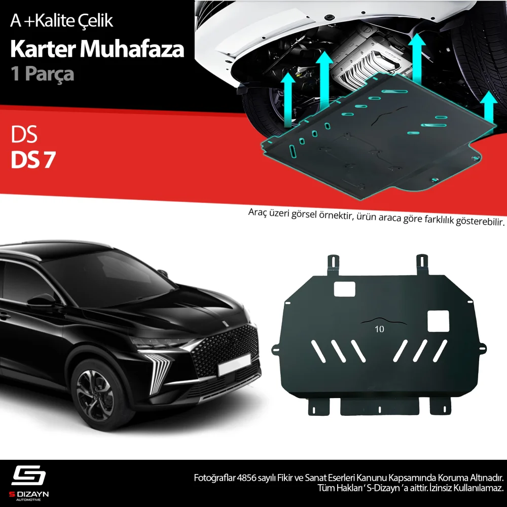 Drs Tuning DS DS7 Çelik Karter Muhafaza Koruma 2017 Üzeri A+ Kalite