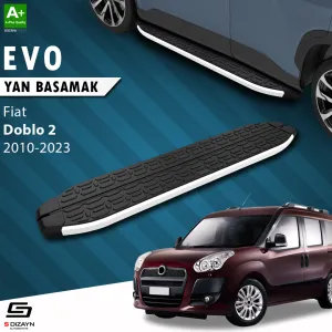 Fiat uyumlu Doblo 2 Uzun Şase Evo Aluminyum Yan Basamak 223 Cm 2010-2023 modelleri DRS Tuning'de. Kaliteli malzeme, hızlı kargo ve güvenli alışverişle hemen