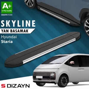 Hyundai uyumlu Staria Skyline Krom Yan Basamak 233 Cm 2021 Üzeri A+ Kalite modelleri DRS Tuning'de. Kaliteli malzeme, hızlı kargo ve güvenli alışverişle hemen