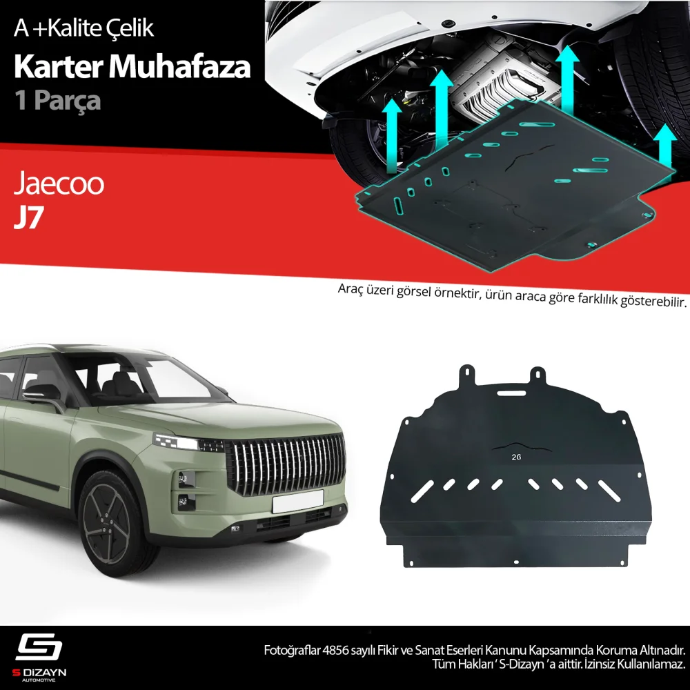 Drs Tuning Jaecoo J7 Çelik Karter Muhafaza Koruma 2023 Üzeri A+ Kalite