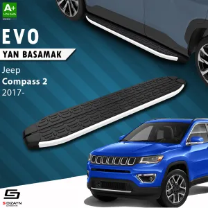 Jeep Compass 2017-Günümüz (MP) uyumlu 2 Evo Aluminyum Yan Basamak 173 Cm 2017 Üzeri modelleri DRS Tuning'de. Kaliteli malzeme, hızlı kargo ve güvenli