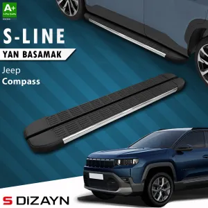 Drs Tuning Jeep Compass 3 S-Line Krom Yan Basamak 193 Cm 2025 Üzeri A+ Kalite