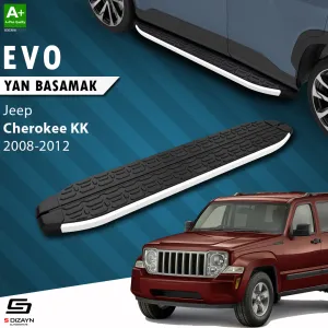 Jeep Cherokee 2008-2013 (KK) uyumlu KK Evo Aluminyum Yan Basamak 153 Cm 2008-2012 modelleri DRS Tuning'de. Kaliteli malzeme, hızlı kargo ve güvenli alışverişle