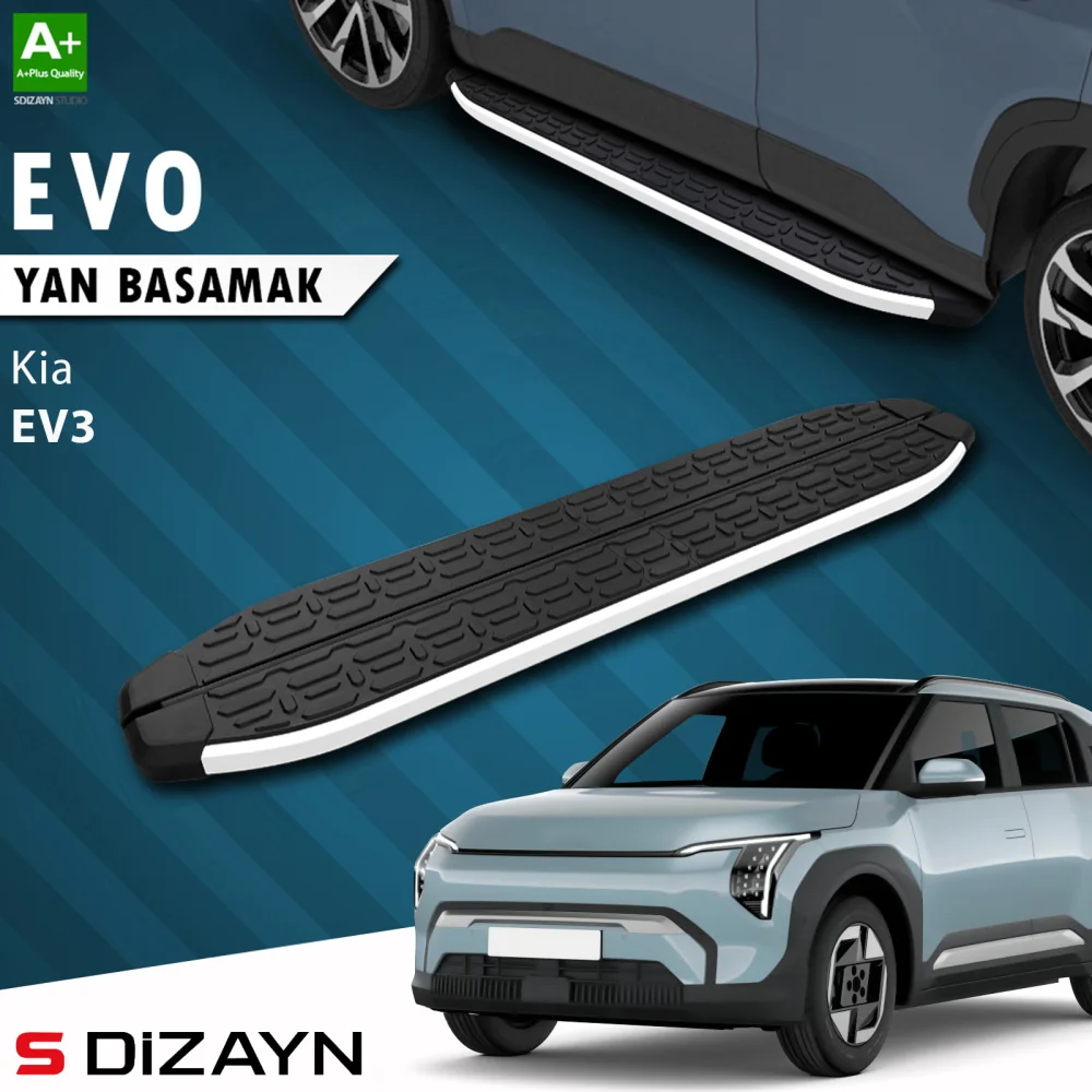 Drs Tuning Kia EV3 Evo Aluminyum Yan Basamak 183 Cm 2025 Üzeri A+ Kalite
