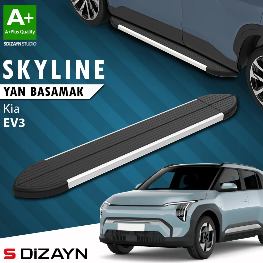 Drs Tuning Kia EV3 Skyline Aluminyum Yan Basamak 183 Cm 2025 Üzeri A+ Kalite