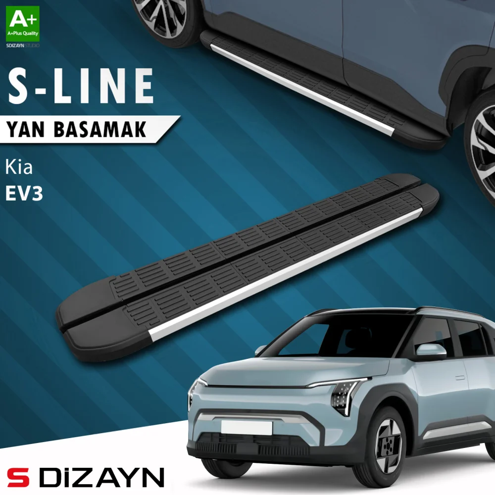 Drs Tuning Kia EV3 S-Line Aluminyum Yan Basamak 183 Cm 2025 Üzeri A+ Kalite
