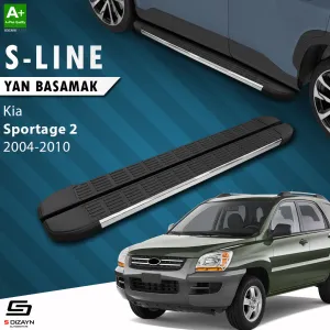 Kia Sportage 2004-2010 (KM) uyumlu 2 S-Line Krom Yan Basamak 173 Cm 2004-2010 modelleri DRS Tuning'de. Kaliteli malzeme, hızlı kargo ve güvenli alışverişle