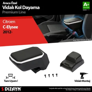 Drs Tuning Citroen C-Elysee Kol Dayama Kolçak Abs Vidalı Gri 2012-2017 A+ Kalite