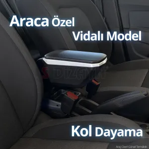 Drs Tuning Citroen C-Elysee Kol Dayama Kolçak ABS Vidalı Gri 2012-2017 A+ Kalite - Görsel 5