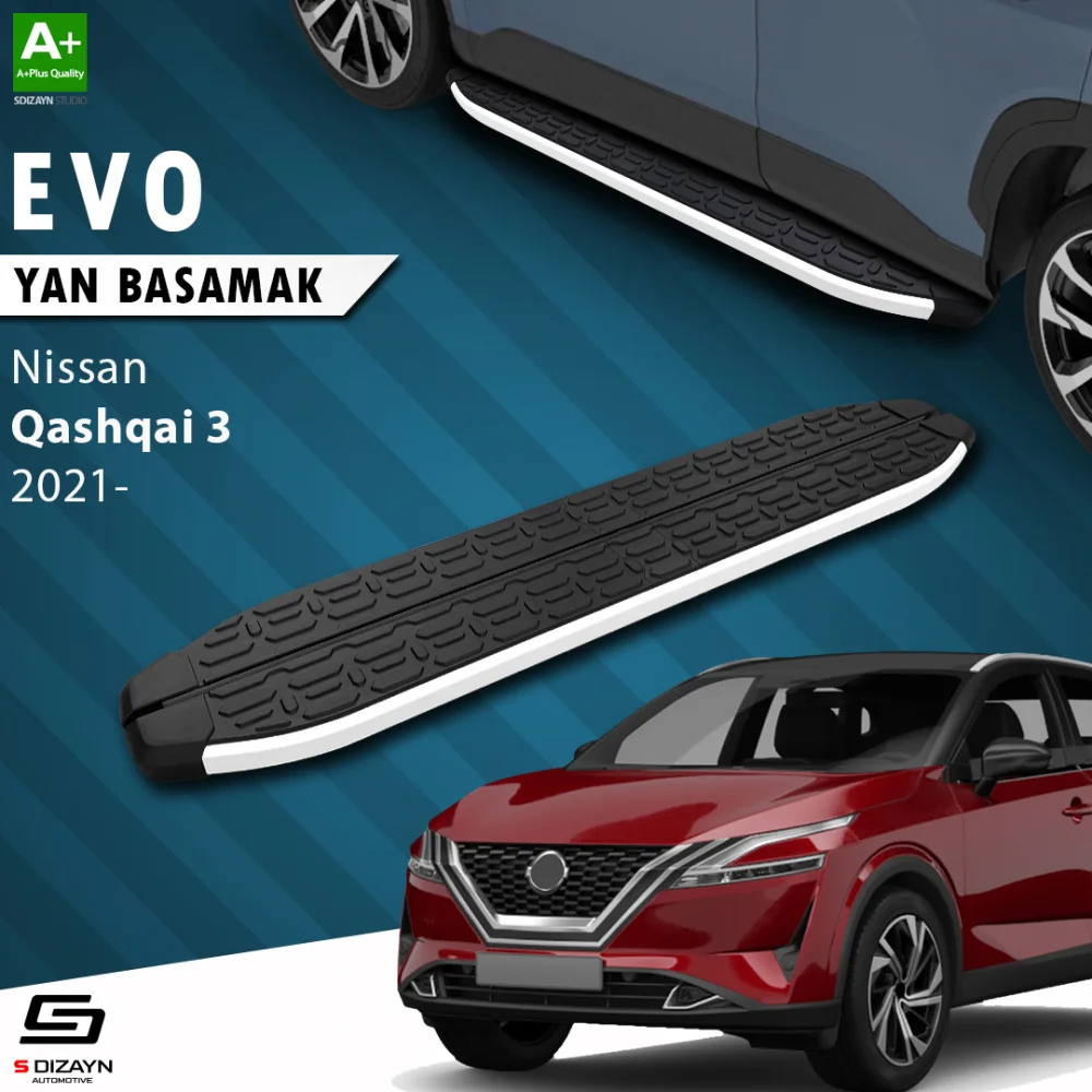 Nissan Qashqai 3 Evo Aluminyum Yan Basamak 173 Cm 2021 Üzeri