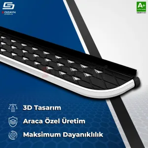 Drs Tuning Omoda Omoda7 Diamond Krom Yan Basamak 183 Cm 2025 Üzeri A+ Kalite - Görsel 4