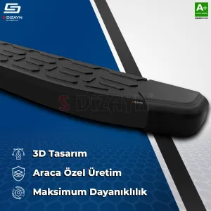 Drs Tuning Omoda Omoda7 Evo Siyah Yan Basamak 183 Cm 2025 Üzeri A+ Kalite - Görsel 4