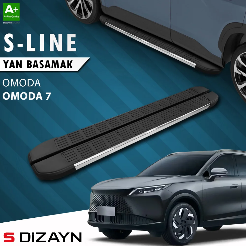 Drs Tuning Omoda Omoda7 S-Line Krom Yan Basamak 183 Cm 2025 Üzeri A+ Kalite
