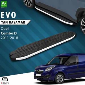 Opel uyumlu Combo D Uzun Şase Evo Aluminyum Yan Basamak 223 Cm 2011-2018 modelleri DRS Tuning'de. Kaliteli malzeme, hızlı kargo ve güvenli alışverişle hemen