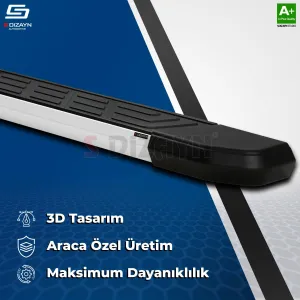Drs Tuning Opel Frontera NewLine Aluminyum Yan Basamak 183 Cm 2024 Üzeri A+ Kalite - Görsel 4