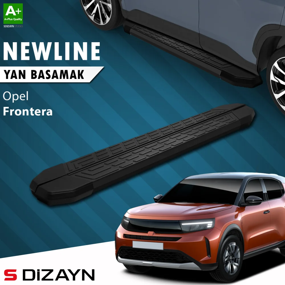 Drs Tuning Opel Frontera NewLine Siyah Yan Basamak 183 Cm 2024 Üzeri A+ Kalite