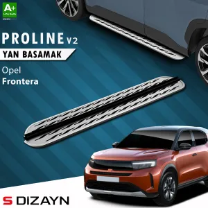 Opel Frontera 2025-Günümüz uyumlu OEM Still Pro V2 Aluminyum Yan Basamak 183 Cm 2024 Üzeri A+ Kalite modelleri DRS Tuning'de. Kaliteli malzeme, hızlı kargo ve