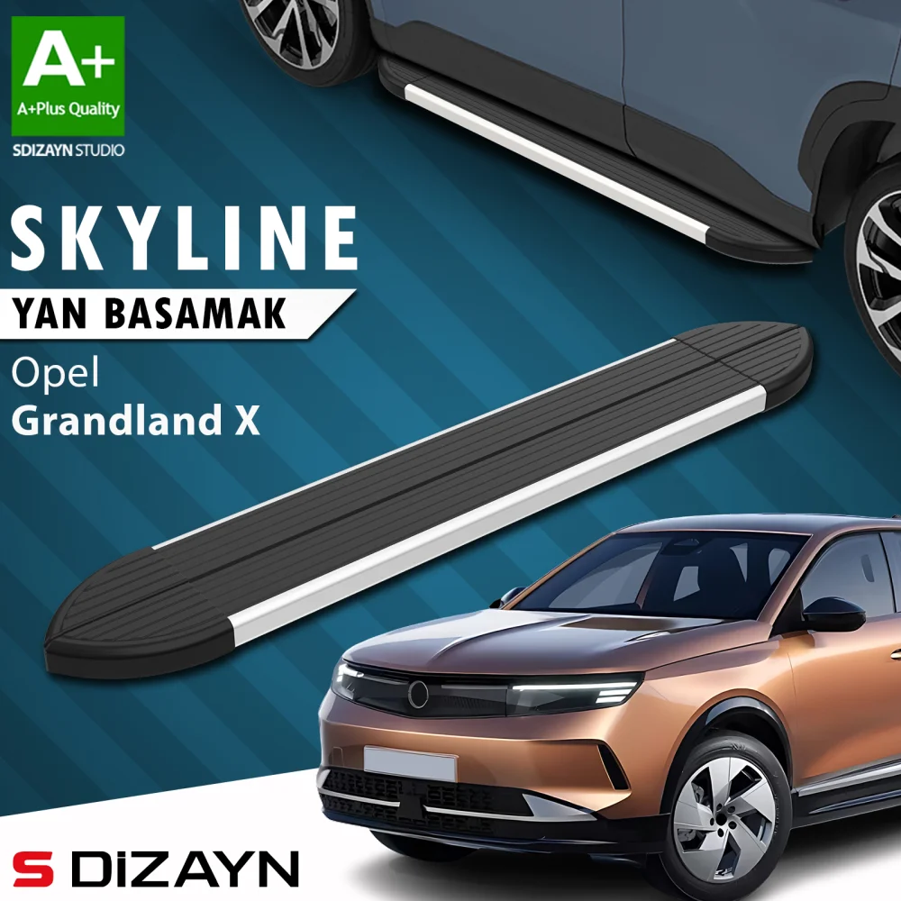 Drs Tuning Opel Grandland 2 Hybrid Benzinli Skyline Aluminyum Yan Basamak 193 Cm 2024 Üzeri A+ Kalite