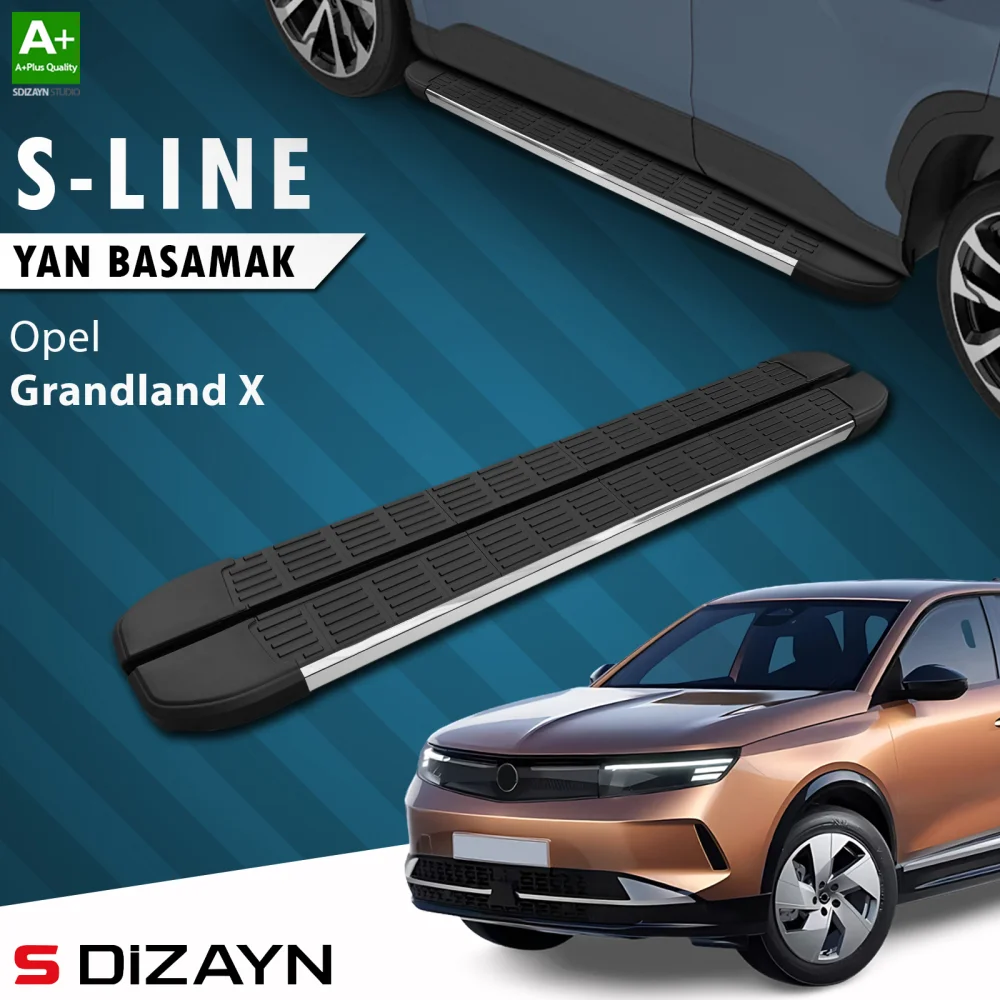 Drs Tuning Opel Grandland 2 Hybrid Benzinli S-Line Krom Yan Basamak 193 Cm 2024 Üzeri A+ Kalite