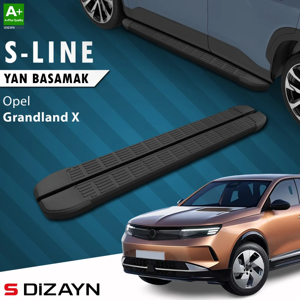 Drs Tuning Opel Grandland 2 Hybrid Benzinli S-Line Siyah Yan Basamak 193 Cm 2024 Üzeri A+ Kalite