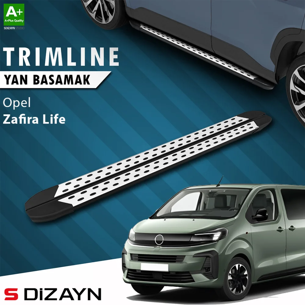 Drs Tuning Opel Zafira Life Kısa Şase TrimLine Gri Yan Basamak 213 Cm 2020 Üzeri