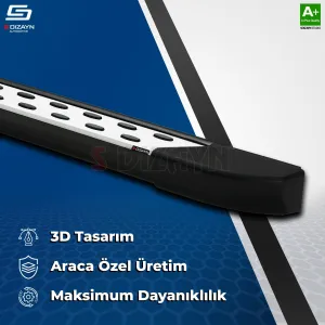 Drs Tuning Opel Zafira Life Kısa Şase TrimLine Gri Yan Basamak 213 Cm 2020 Üzeri - Görsel 4