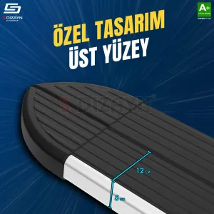 Drs Tuning Peugeot 5008 3 Elektrikli Skyline Aluminyum Yan Basamak 203 Cm 2024 Üzeri A+ Kalite - Görsel 3