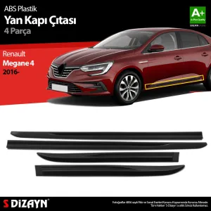 S-Dizayn Megane 4 Yan Kapı Çıtası Plastik OEM Still 2016 Üzeri thumb 1