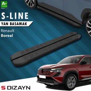 Drs Tuning Renault Boreal S-Line Siyah Yan Basamak 183 Cm 2025 Üzeri A+ Kalite