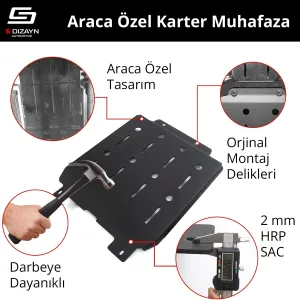 Drs Tuning Renault Clio 5 Çelik Karter Muhafaza Koruma 2019-2023 A+ Kalite - Görsel 3