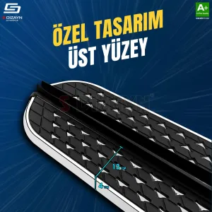 Drs Tuning Renault Duster 3 Hybrid Benzinli Diamond Krom Yan Basamak 183 Cm 2024 Üzeri A+ Kalite - Görsel 3