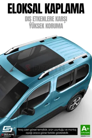 Drs Tuning Renault Express Aluminyum Gri Tavan Çıtası Sport Model 2021 Üzeri A+ Kalite - Görsel 2