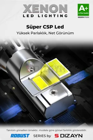 Drs Tuning Pro Luminar Led Xenon 9005 / 60W / 12000LM / 7000K A+ Kalite - Görsel 3
