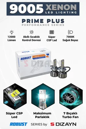 Drs Tuning Prime Plus 9006 Led Xenon / 45W / 12000 Lm / 7000K A+ Kalite