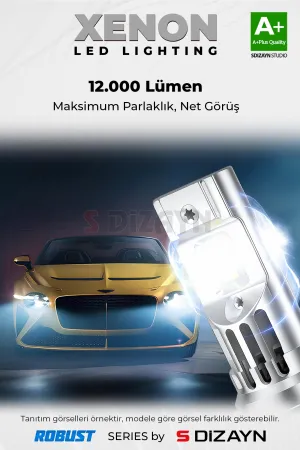 Drs Tuning Prime Plus H27 Led Xenon / 45W / 12000 LM / 7000K A+ Kalite - Görsel 2