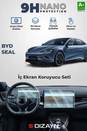 BYD Seal uyumlu Awd 9H Nano Gösterge ve Multimedya Ekran Koruyucu (PARLAK) 2024 Üzeri A+ Kalite modelleri DRS Tuning'de. Kaliteli malzeme, hızlı kargo ve