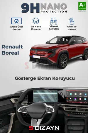 Drs Tuning Renault Boreal Evolution 9H Nano 7 İnç Gösterge Ekran Koruyucu (Parlak) 2025 Üzeri A+ Kalite