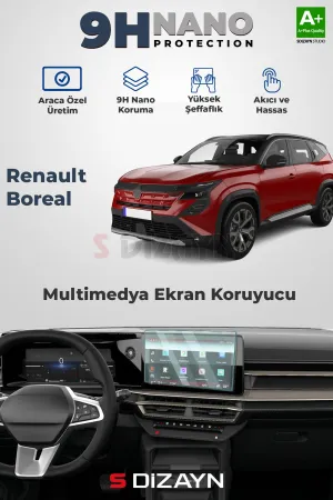 Drs Tuning Renault Boreal 9H Nano Multimedya Ekran Koruyucu (Parlak) 2025 Üzeri A+ Kalite