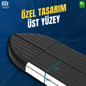 Drs Tuning Volvo XC90 Makyajlı Hybrid Skyline Krom Yan Basamak 203 Cm 2024 Üzeri A+ Kalite - Görsel 3