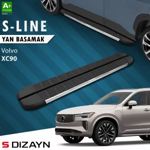 Volvo XC90 2015-Günümüz (B) uyumlu Makyajlı Hybrid S-Line Krom Yan Basamak 203 Cm 2024 Üzeri A+ Kalite modelleri DRS Tuning'de. Kaliteli malzeme, hızlı kargo