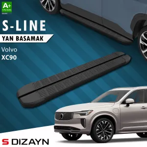 Volvo XC90 2015-Günümüz (B) uyumlu Makyajlı Hybrid S-Line Siyah Yan Basamak 203 Cm 2024 Üzeri A+ Kalite modelleri DRS Tuning'de. Kaliteli malzeme, hızlı kargo