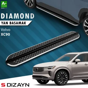 Volvo XC90 2015-Günümüz (B) uyumlu Makyajlı Diamond Krom Yan Basamak 203 Cm 2024 Üzeri A+ Kalite modelleri DRS Tuning'de. Kaliteli malzeme, hızlı kargo ve