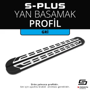 Universal uyumlu S-Plus Gri Yan Basamak Profil 163 Cm modelleri DRS Tuning'de. Kaliteli malzeme, hızlı kargo ve güvenli alışverişle hemen inceleyin.